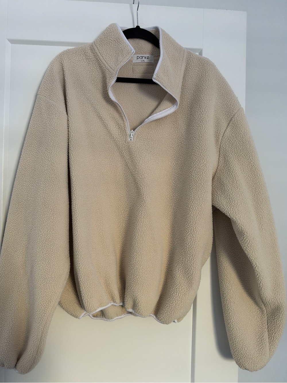 Parke Cream Fleece Sweater